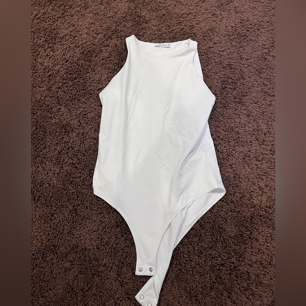 White Sleeveless Bodysuit
